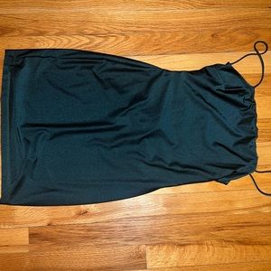 backless mini dress